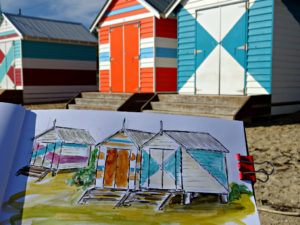 Brighton`s exklusive Strandkabinen